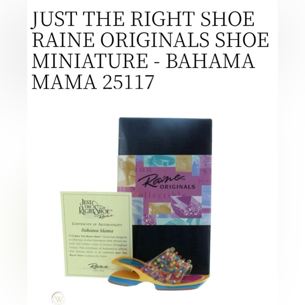 Just The Right Shoe ‘BAGAMA MAMA’ by Raine - #25157